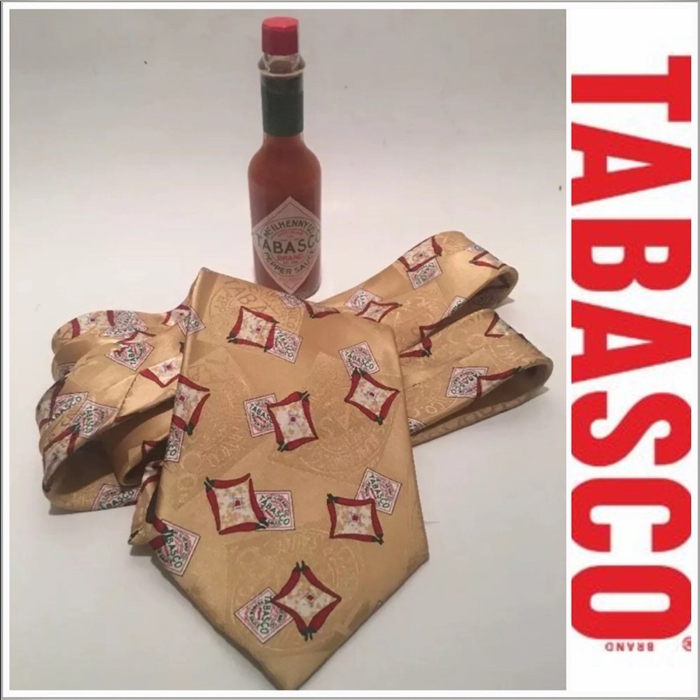 Silk Tabasco Neck Tie and Tabasco Sauce 🔥
